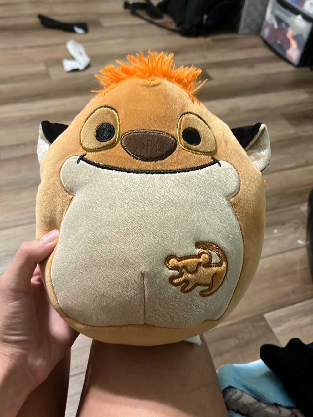 Disney Orange and Cream Plush Pumbaa Stuffed Animal